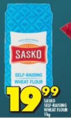 Shoprite Sasko Self-Raising Wheat Flour 1kg offer