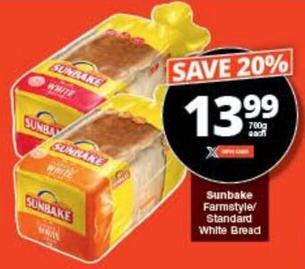 Checkers Sunbake Farmstyle/Standard White Bread offer