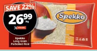 Checkers Spekko Long Grain Parboiled Rice offer