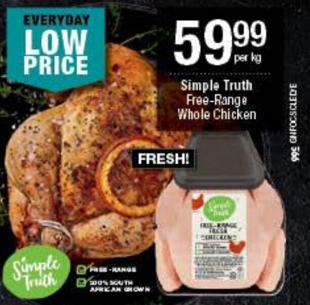 SimpleTruth FreeRange Whole Chicken offer at Checkers