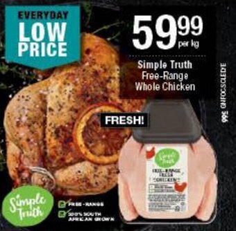 Checkers Simple-Truth Free-Range Whole Chicken offer