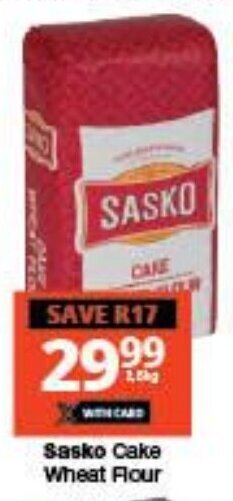 Checkers Sasko Cake Wheat Flour offer