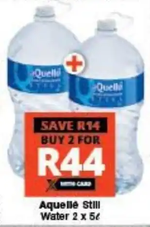 Checkers Aquelle Still Water 2x5 ℓ offer