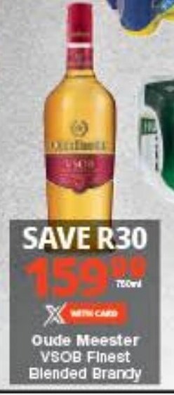 Checkers Oude Meester VSOB Finest Blended Brandy offer