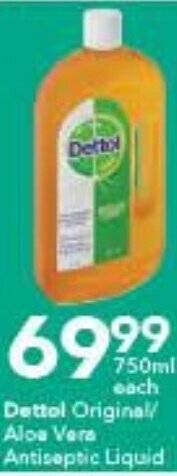 Checkers Dettol Original/Aloe Vera Antiseptic Liquid offer