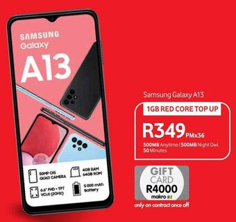 Makro Samsung Galaxy A13 offer