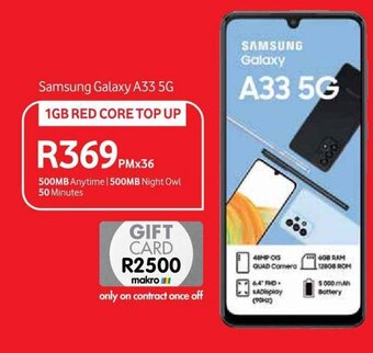 Makro Samsung Galaxy A33 5G offer