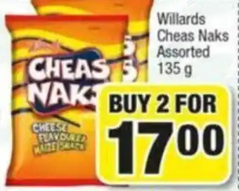 Willards Cheas Naks Assorted 135 g buy 2