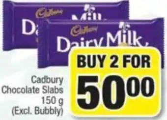 Spar Cadbury Chocolate Slabs 150 g offer
