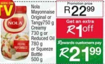 Spar Nola Mayonnaise 750g offer