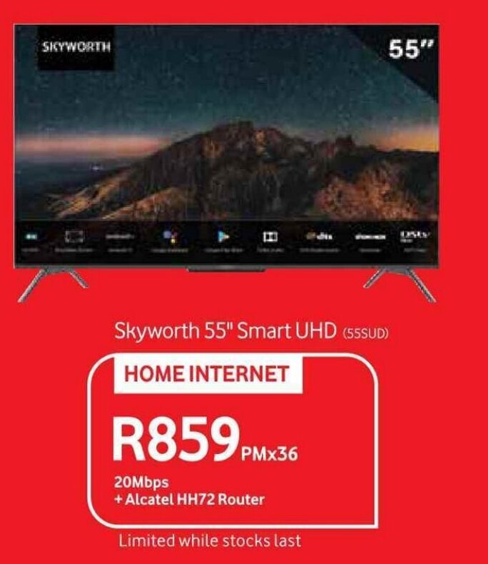 Skyworth 55" Smart UHD (55SUD) offer at Makro