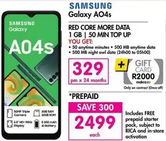 Makro Samsung Galaxy A04s offer