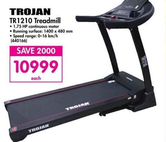 Trojan TR1210 Treadmill offer at Makro