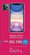 Apple iphone 11 pro 64gb (pristine pre owned) smartphone offer at Cellucity