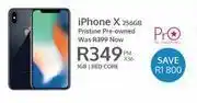 Apple iphone x 256gb (pristine pre owned)-on 1gb red core