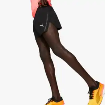 Totalsports Men's puma run split black shorts offer