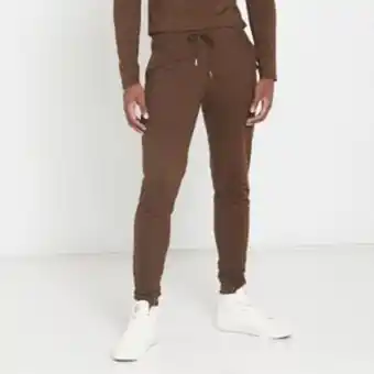 Utopia men's fleece jogger style trackpant choc