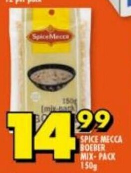 Shoprite Spice Mecca Boeber Mix-Pack 150g offer
