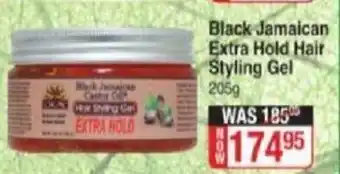 Dis-Chem Black Jamaican Extra Hold Hair Styling Gel 205g offer
