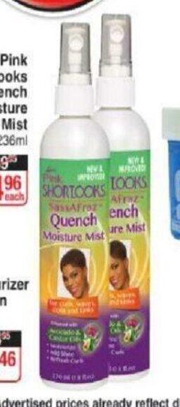 Luster's Pink Shortlooks Quench Moisture Mist 236ml