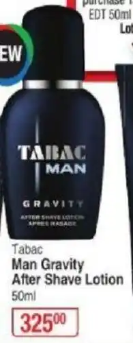 Dis-Chem Tabac Man Gravity After Shave Lotion 50ml offer