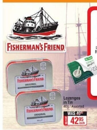 Dis-Chem Fisherman's Friend Lozenges in Tin 40g offer