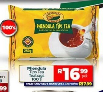 Take 'n Pay Phendula Tips Tea Teabags 100's offer