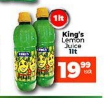 Take 'n Pay King's Lemon Juice 1lt offer