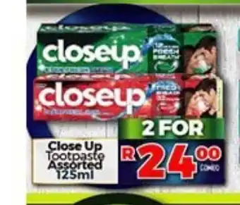 Close Up Toothpaste Assorted 125g