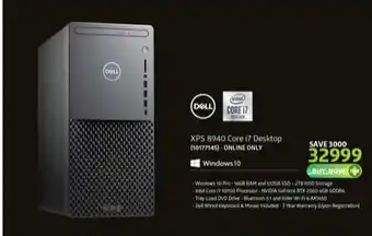 Incredible Connection DELL - XPS 8940 Core i7 Desktop - 10177145 offer