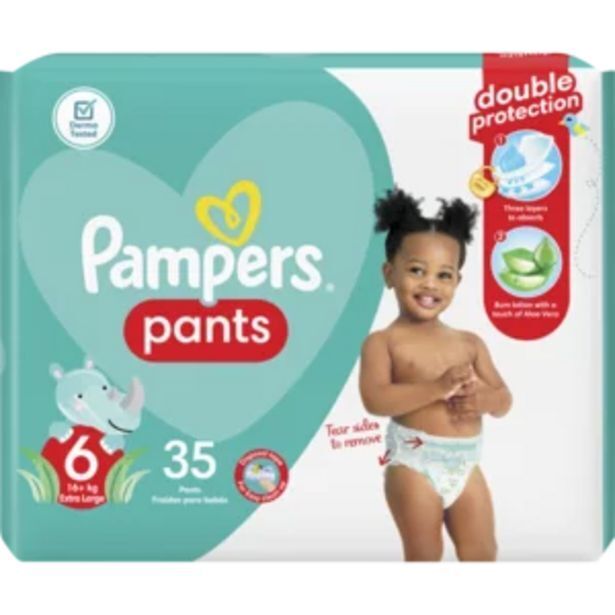 Pampers pants active fit size 6 16+kg diapers 35 pack offer at Shoprite