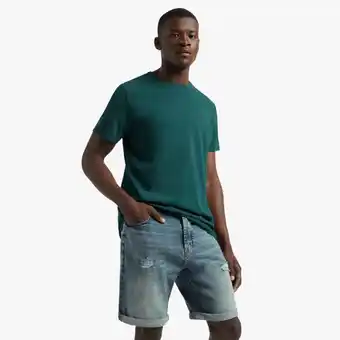 Markham Rj blue teastain skinny fit denim short offer