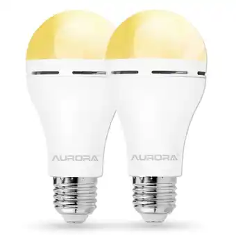 Takealot Aurora emergency led light bulb e27 | rechargeable backup 2 pack offer