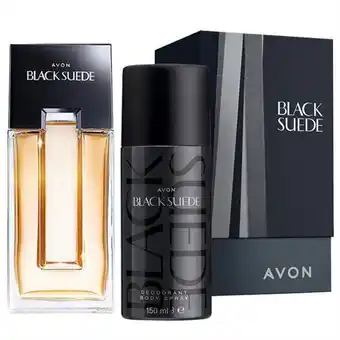 AVON Black suede gift set offer