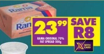 Shoprite Rama Original 70% Fat Spread 500g offer