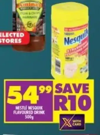 Shoprite Nestle Nesquik Flavoured Drink 500g offer