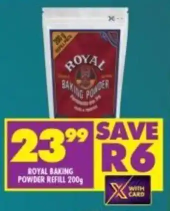 Shoprite Royal Baking Powder Refill 200g offer