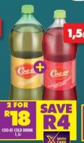 Shoprite Coo-ee Cold Drink 1,5 ℓ offer