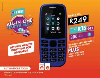 Checkers Nokia 105 offer