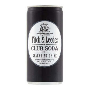 Norman Goodfellows Fitch & leedes club soda can 200ml offer