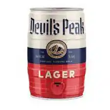 Norman Goodfellows Devils peak lager party 5l keg [liq] offer