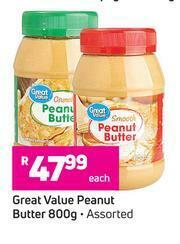 Game Great Value Peanut Butter Assorted-800g Each offer