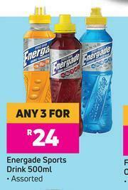 Energade Sports Drink Assorted-For Any 3 x 500ml