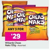 Game Willards Cheas Naks Assorted-For Any 3 x 135g offer