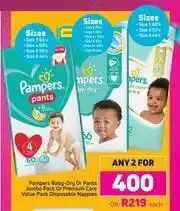 Game Pampers Baby Dry Or Pants Jumbo Pack Or Premium Care Value Pack Disposable Nappies-Each offer