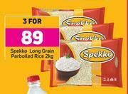 Spekko Long Grain Parboiled Rice-For 3 x 2Kg