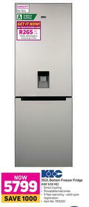 Game KIC 362L Bottom Freezer Fridge KBF 639 ME offer