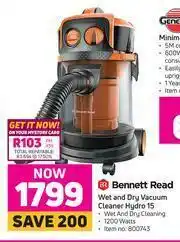 Game Bennett Read Wet & Dry Vacuum Cleaner Hydro 15 offer