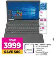 Game Proline Intel Celeron Laptop offer