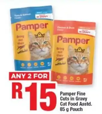Pamper Fine Cuts in Gravy Cat Food Asstd. 85g pouch